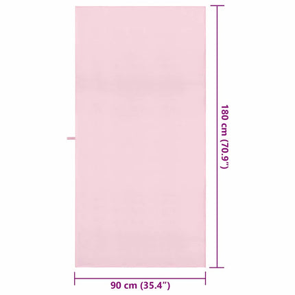 Sporthanddukar 2 st Rosa 180 x 90 cm