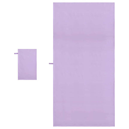 Sporthandduk Set 2 pcs Lila tyg