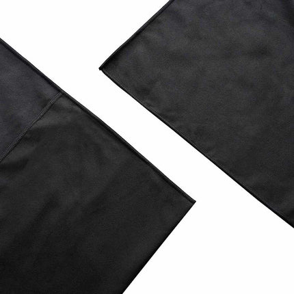 Utomhus Stols Handdukar 2 pcs Svart 130 x 60 cm