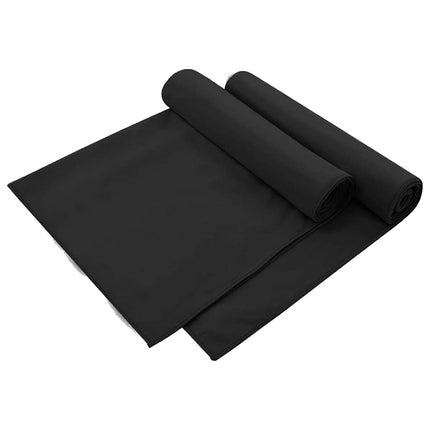 Utomhus Stols Handdukar 2 st Svart 130 x 60 cm