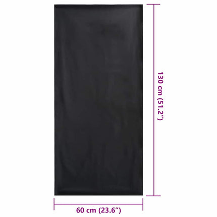 Utomhus Stols Handdukar 2 pcs Svart 130 x 60 cm