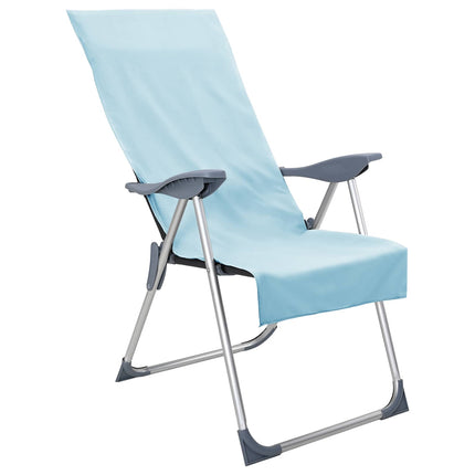 Utomhus Stols Handdukar 2 pcs Blå 130 x 60 cm