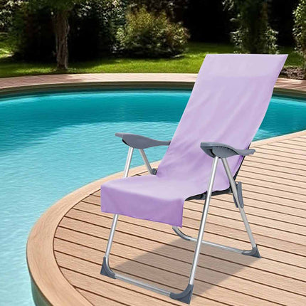 Utomhus Stols Handdukar 2 pcs Lila 130 x 60 cm