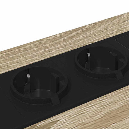 Nattduksbord 2 pcs Sonoma-ek 40 x 31 x 60 cm Konstruerat trä
