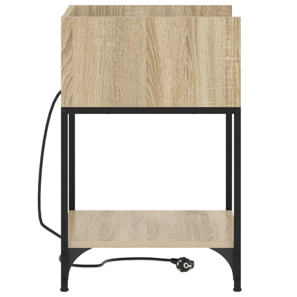 Nattduksbord Sonoma-ek 40 x 40 x 61 cm Konstruerat trä