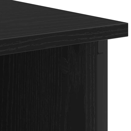 Nattduksbord Svart Ek 55 x 31 x 76 cm Konstruerat trä