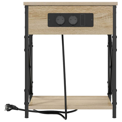 Nattduksbord Sonoma-ek 41 x 31 x 51 cm Konstruerat trä
