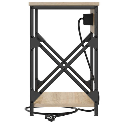 Nattduksbord Sonoma-ek 41 x 31 x 51 cm Konstruerat trä