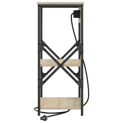 Nattduksbord Sonoma-ek 41 x 31 x 76 cm Konstruerat trä