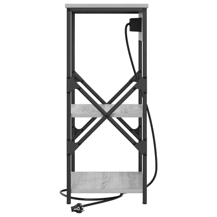 Nattduksbord 2 pcs Grå Sonoma 41 x 31 x 76 cm Konstruerat trä