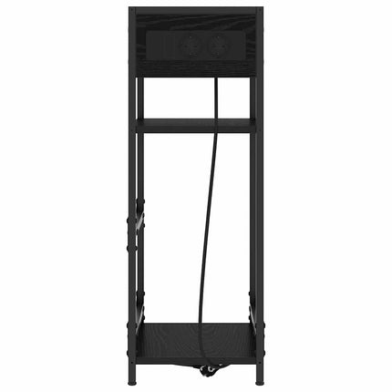 Nattduksbord Svart Ek 40 x 27 x 76 cm Konstruerat trä