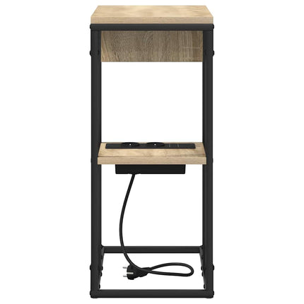 Nattduksbord Sonoma-ek 41,5 x 26 x 60,5 cm Konstruerat trä