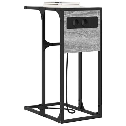 Nattduksbord Grå Sonoma 41,5 x 26 x 60,5 cm Konstruerat trä