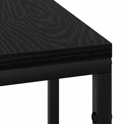 Nattduksbord Svart Ek 41,5 x 26 x 60,5 cm Konstruerat trä