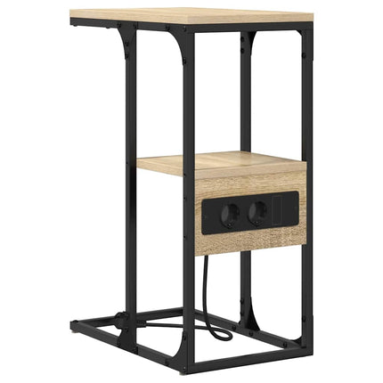Nattduksbord Sonoma-ek 41,5 x 26 x 60,5 cm Konstruerat trä