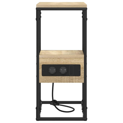 Nattduksbord Sonoma-ek 41,5 x 26 x 60,5 cm Konstruerat trä