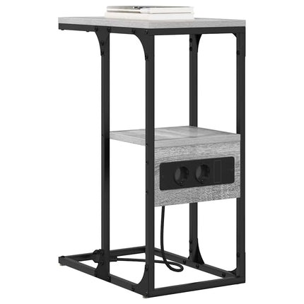 Nattduksbord Grå sonoma 41.5 x 26 x 60.5 cm Konstruerat trä