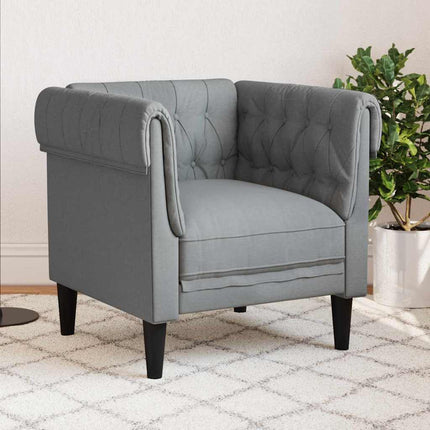 Soffa Ljusgrå 78,5 x 74,5 x 74,5 cm Polyester