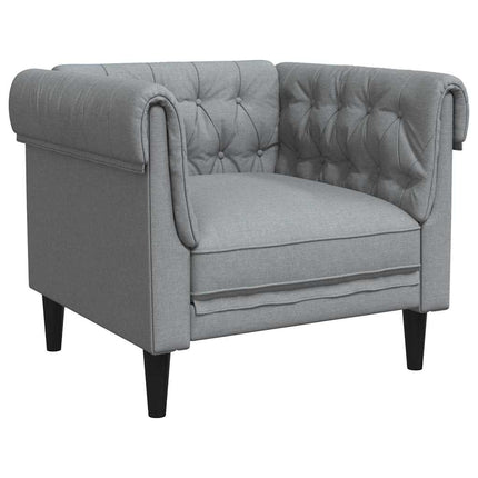 Soffa Ljusgrå 78,5 x 74,5 x 74,5 cm Polyester