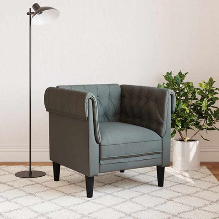 Soffa Mörkgrå 78,5 x 74,5 x 74,5 cm Polyester