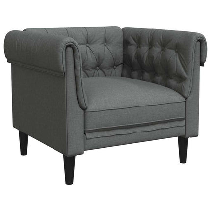 Soffa Mörkgrå 78,5 x 74,5 x 74,5 cm Polyester