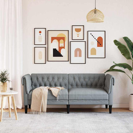 Soffa Ljusgrå 182,5 x 74,5 x 74,5 cm Polyester