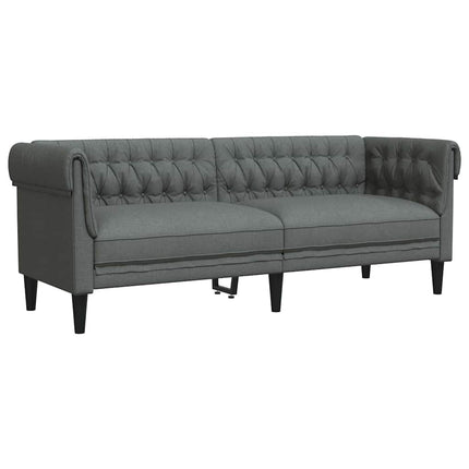 Soffa Mörkgrå 201,5 x 74,5 x 74,5 cm Polyester