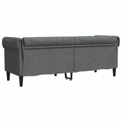 Soffa Mörkgrå 201,5 x 74,5 x 74,5 cm Polyester