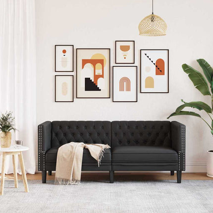 Soffa Svart 174 x 74,5 x 70,5 cm PVC