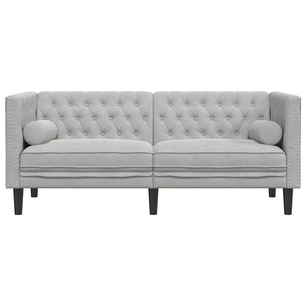 Soffa Ljusgrå 174 x 74,5 x 70,5 cm Sammet