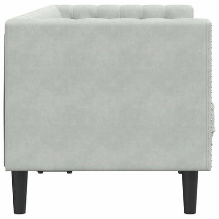 Soffa Ljusgrå 174 x 74,5 x 70,5 cm Sammet