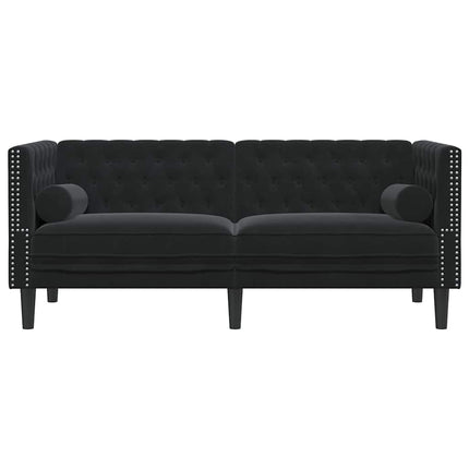 Soffa Svart 174 x 74,5 x 70,5 cm Sammet
