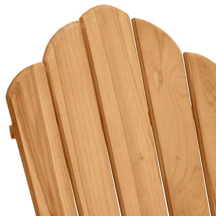 Adirondack Gungstol 2 st Brun Massivt teakträ