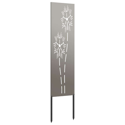 Trädgårds integritetsskärm Rostig 32 x 140 cm cortenstål