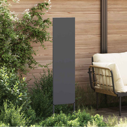 Trädgårds integritetsskärm Antracit 32 x 140 cm Kallvalsat stål