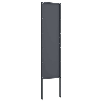 Trädgårds integritetsskärm Antracit 32 x 140 cm Kallvalsat stål