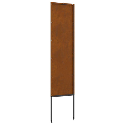 Trädgårds integritetsskärm Fiskfjäll Rostig 32 x 140 cm