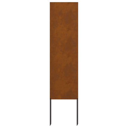Trädgårds integritetsskärm Fiskfjäll Rostig 32 x 140 cm
