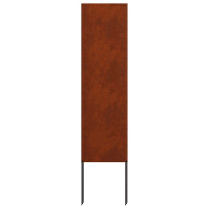 Trädgårds integritetsskärm Fiskfjäll Rostig 32 x 140 cm