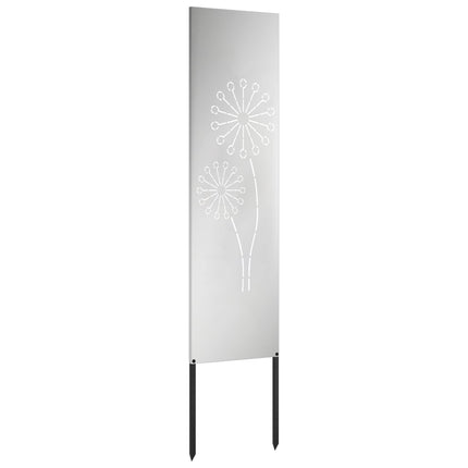 Trädgårds integritetsskärm Silver 32 x 140 cm Galvaniserat stål