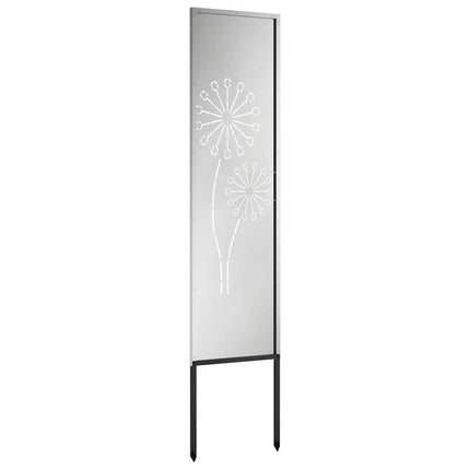 Trädgårds integritetsskärm Silver 32 x 140 cm Galvaniserat stål