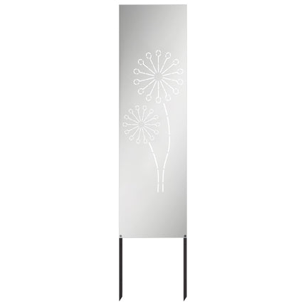 Trädgårds integritetsskärm Silver 32 x 140 cm Galvaniserat stål