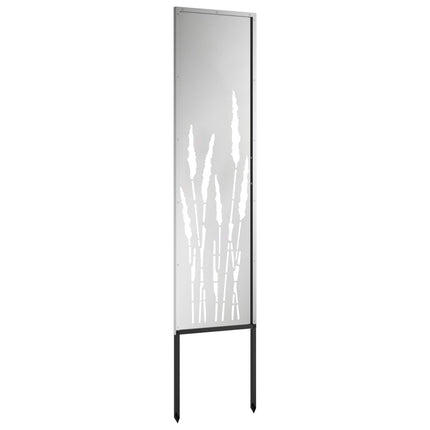 Trädgårds integritetsskärm Silver 32 x 140 cm Galvaniserat stål