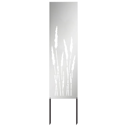 Trädgårds integritetsskärm Silver 32 x 140 cm Galvaniserat stål