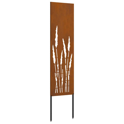 Trädgårds integritetsskärm Fiskfjäll Rostig 32 x 140 cm