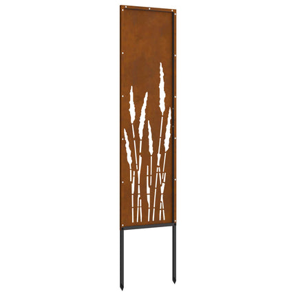 Trädgårds integritetsskärm Fiskfjäll Rostig 32 x 140 cm
