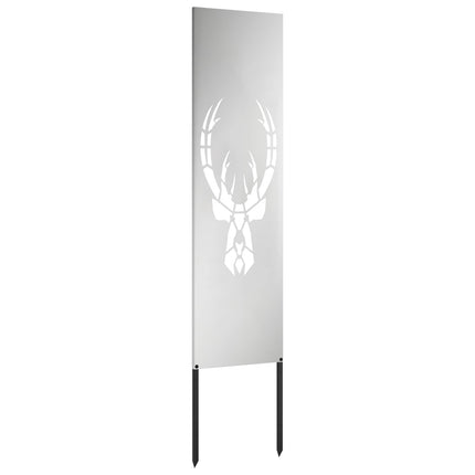 Trädgårds integritetsskärm Silver 32 x 140 cm Galvaniserat stål