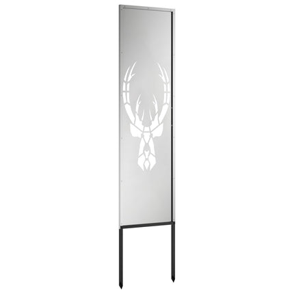 Trädgårds integritetsskärm Silver 32 x 140 cm Galvaniserat stål