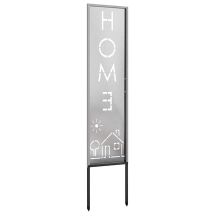 Trädgårds integritetsskärm Silver 32 x 140 cm Rostfritt stål