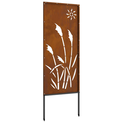 Trädgårds integritetsskärm Fiskfjäll Rostig 50 x 140 cm